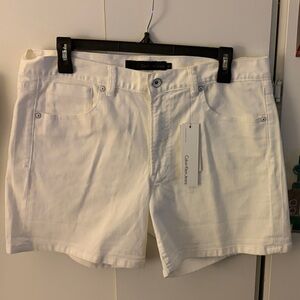 Calvin Klein Jeans Crisp White Shorts